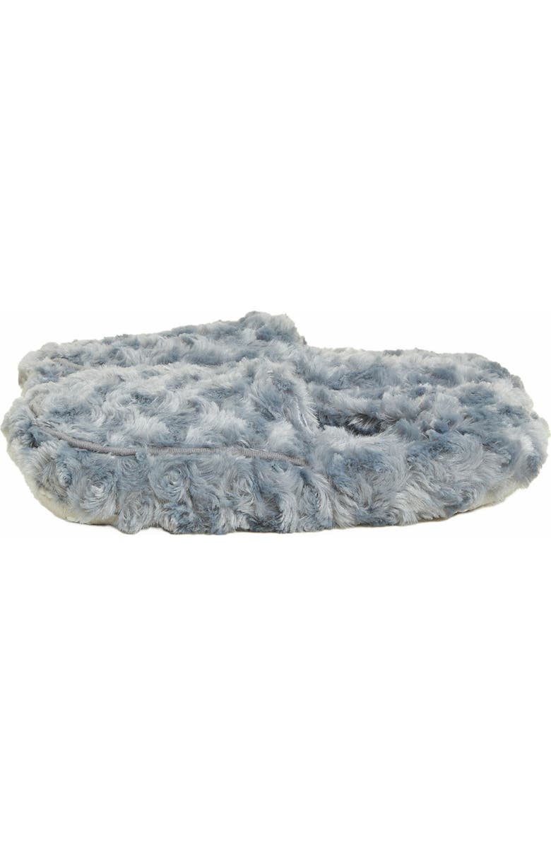 Warmies Curly Plush Slippers, Main, color, Gray
