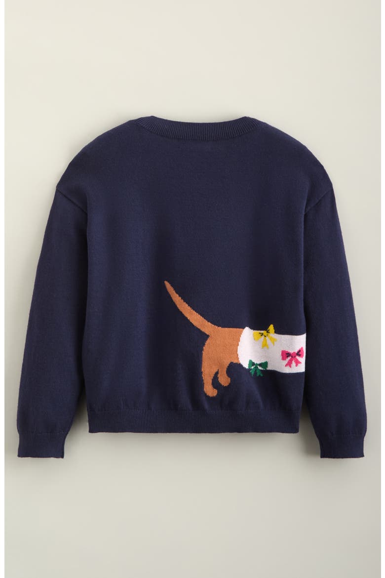 Kids' Icon Sweater, Alternate, color, NAVY PEACOAT POSH PUPPY
