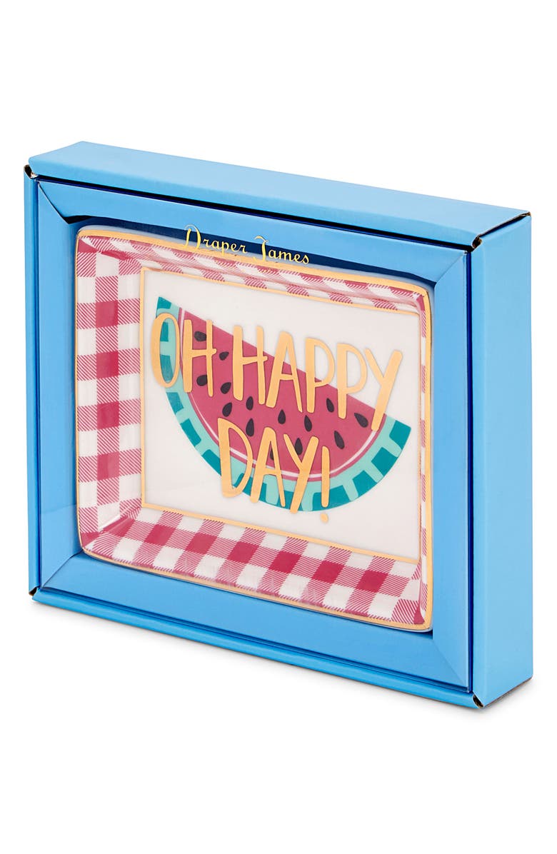 Draper James Watermelon Ceramic Trinket Tray, Alternate, color,