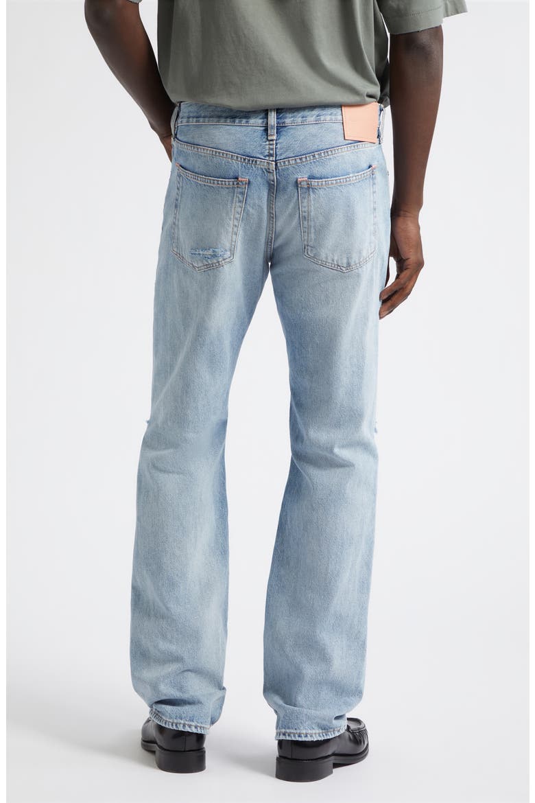 1996M Regular Fit Ripped Straight Leg Jeans, Alternate, color, LIGHT BLUE