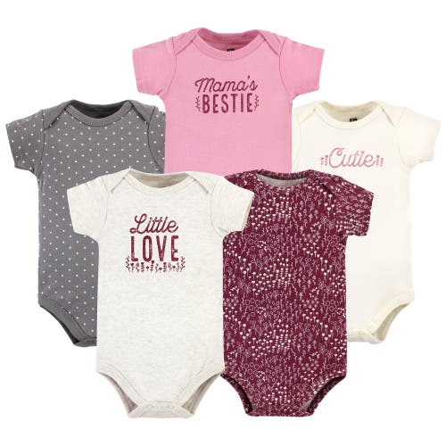 Hudson Baby Cotton Bodysuits 5-pack