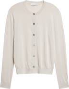 Johnstons of Elgin Honor Cashmere Crewneck Cardigan