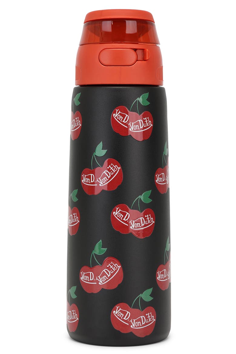 26oz Iconic Y2K Double Walled Insulated Stainless Steel Bottle, Main, color, Raining Cherries