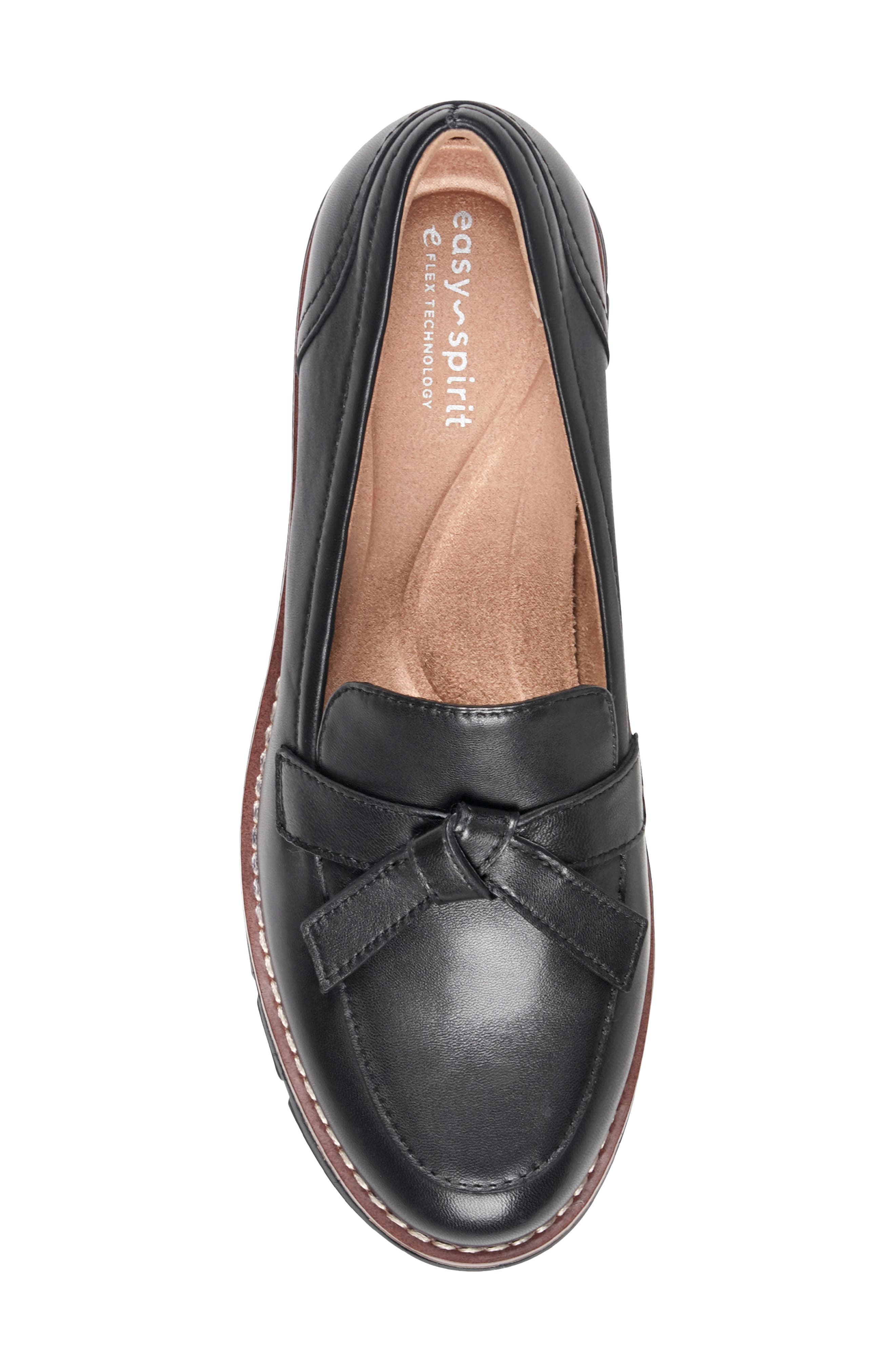 Vinaya Loafer, Alternate, color, BLACK LEATHER