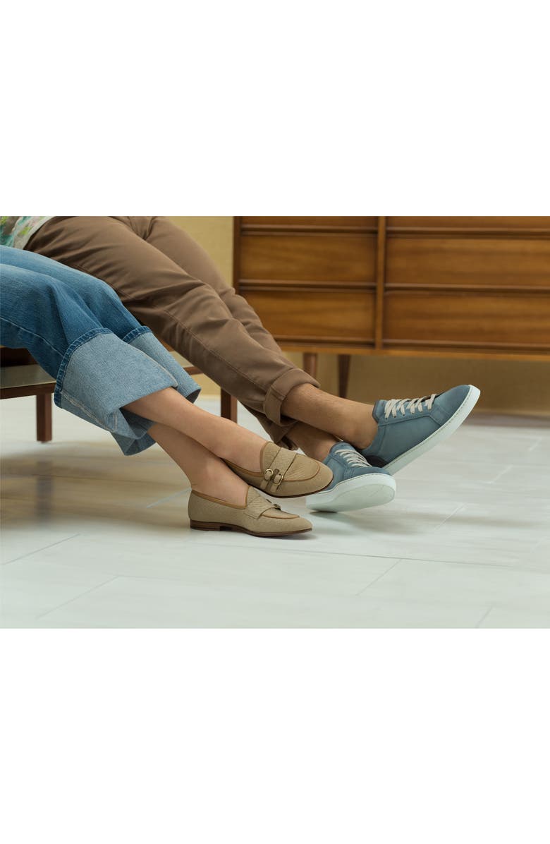 Magnanni Costa Low Top Sneaker, Alternate, color, Navy