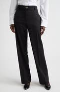 FERRAGAMO Gancio Buckle Virgin Wool & Cashmere Tailored Trousers