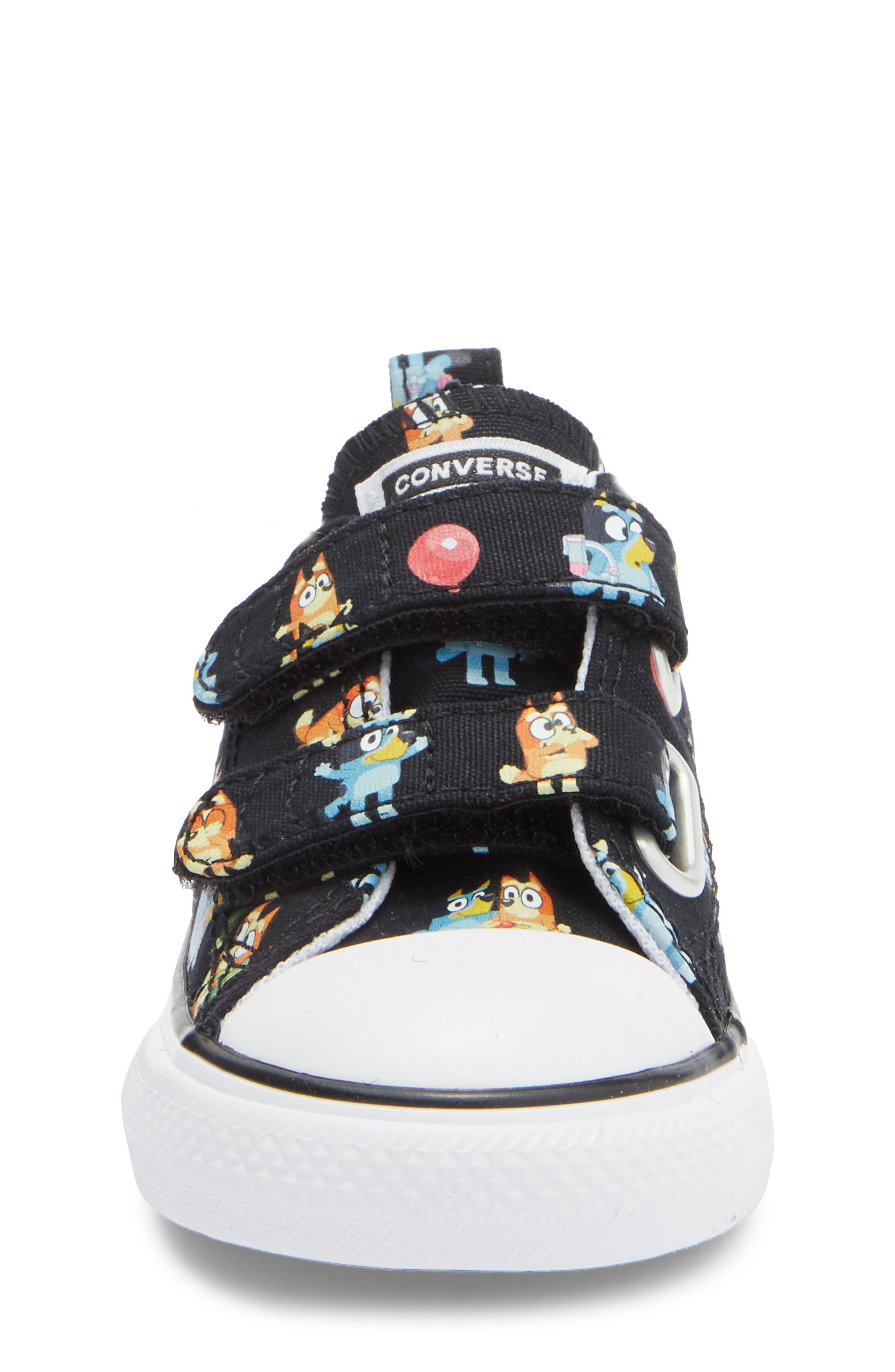 Converse x Bluey Kids' Chuck Taylor<sup>®</sup> All Star<sup>®</sup> 2V Sneaker, Alternate, color, Black/ Multi/ White