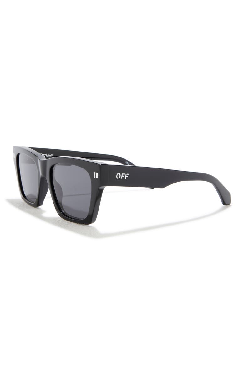 Valdez 53mm Square Sunglasses, Alternate, color, BLACK DARK GREY
