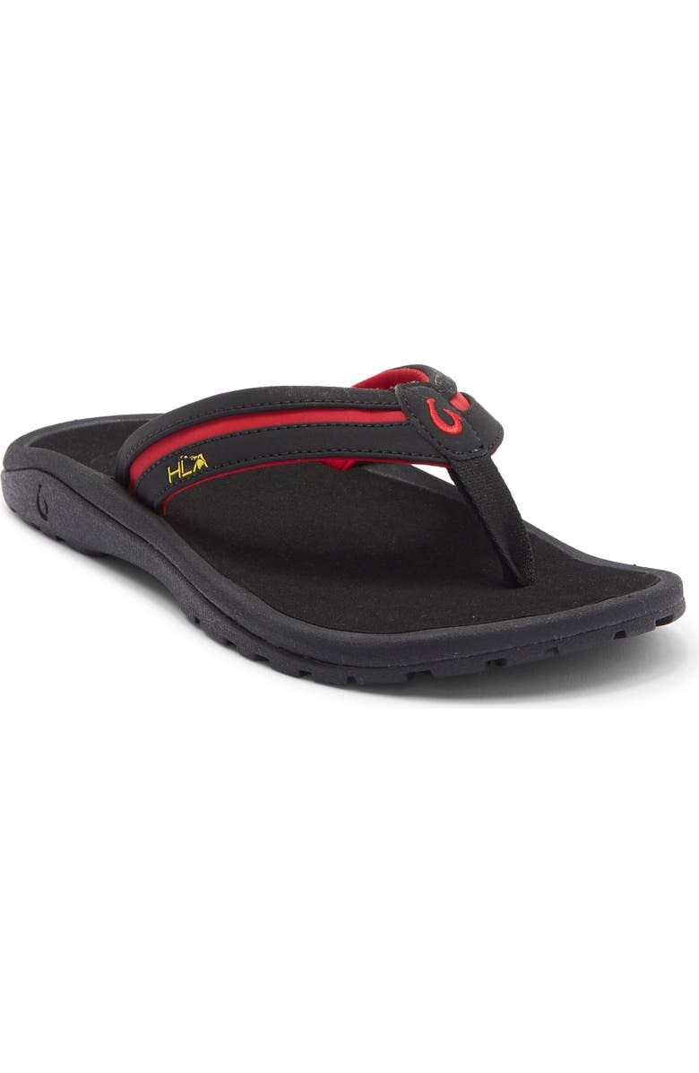 OluKai Ohana Plua Flip Flop, Main, color, Lava Rock / Hla