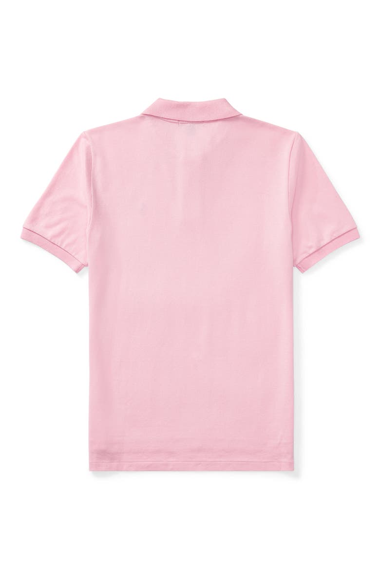 Kids' Solid Cotton Piqué Knit Polo, Alternate, color, CARMEL PNK