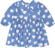 Huxbaby Frill Heart Collar Dress