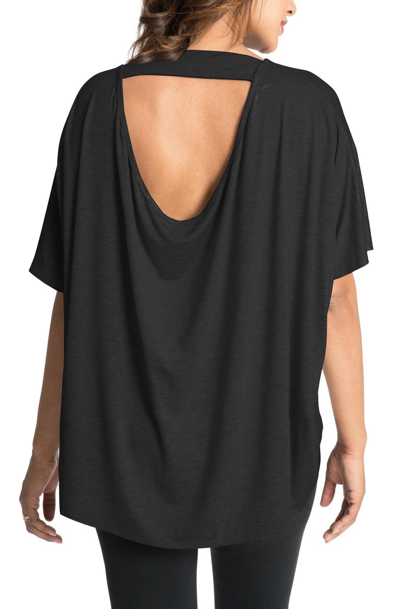 Bun Maternity Draped Maternity/Nursing Top, Alternate, color,