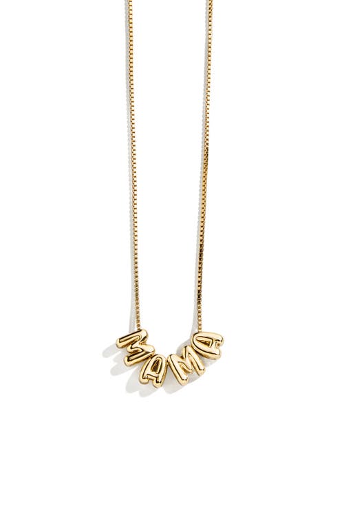 Baublebar Mama Pendant Necklace In Gold/clear