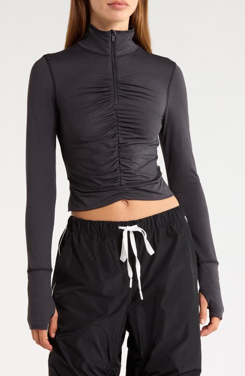 Solid Tempo Half Zip Performance Top