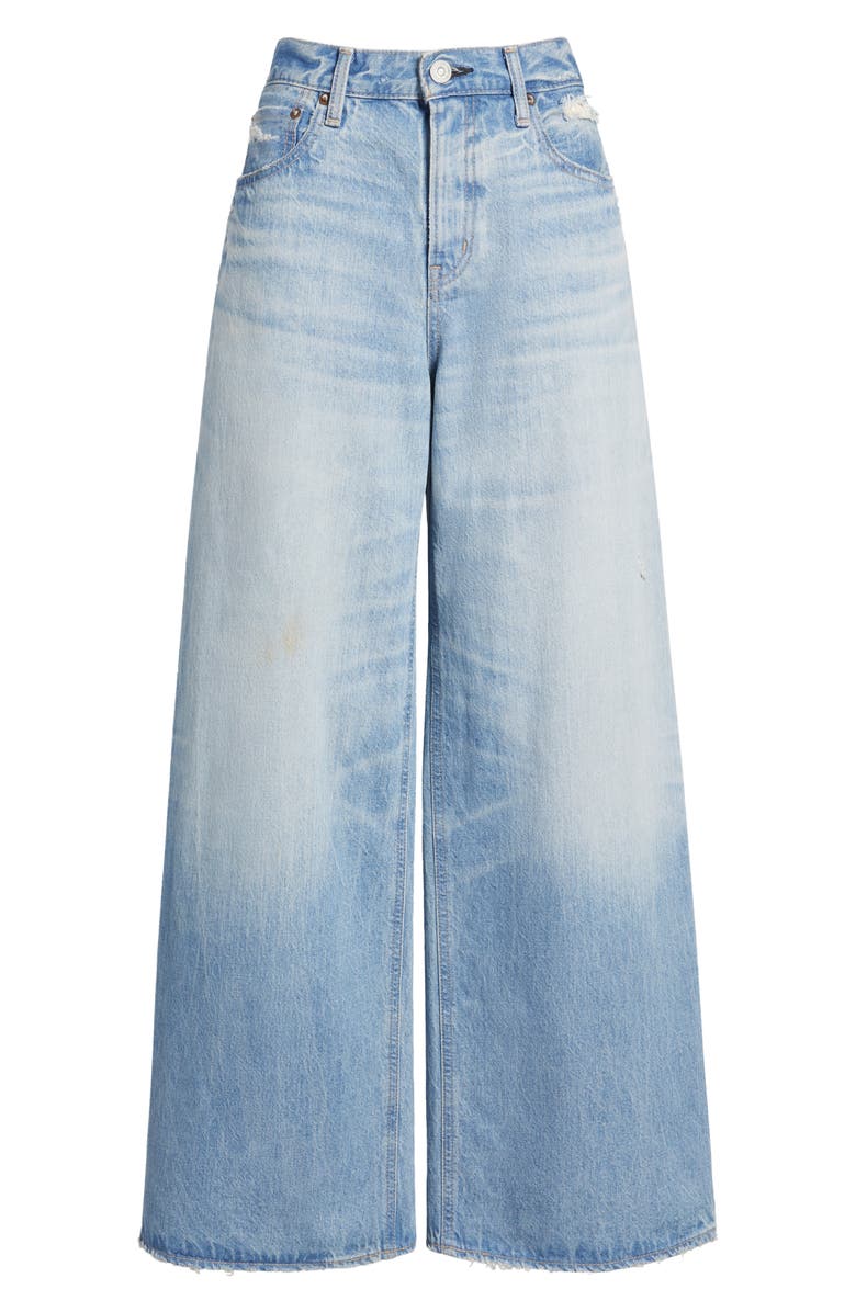 MOUSSY VINTAGE Lowell High Waist Superwide Leg Jeans, Alternate, color, Light Blue