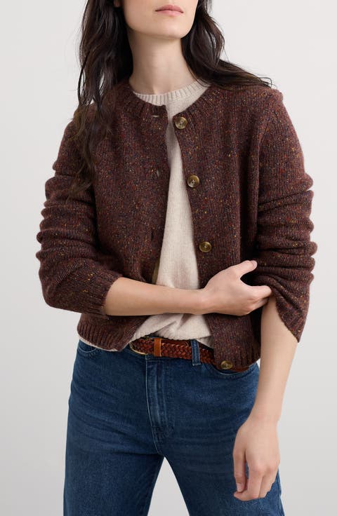Dawson Pick Merino Wool Blend Cardigan (Plus)