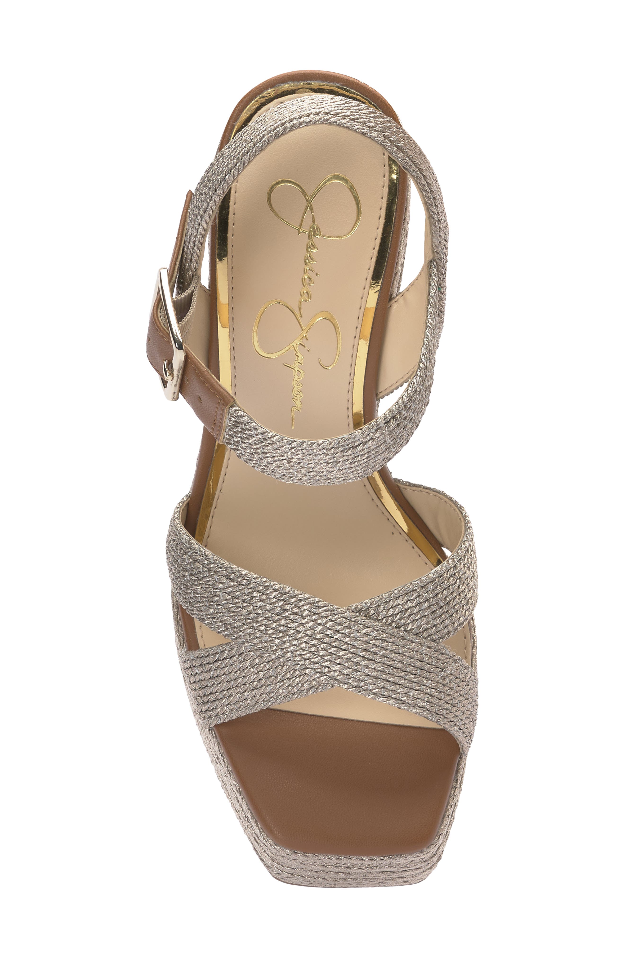 Brycen Platform Sandal, Alternate, color, PLATINO 02