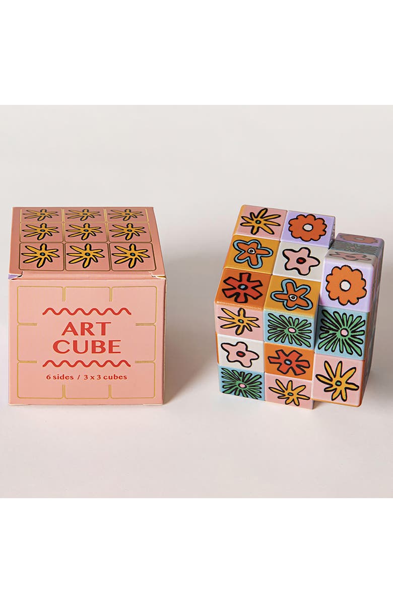 Journey of Something Art Cube Flower Pop 6 Sided Puzzle Game, Alternate, color, Multicolored