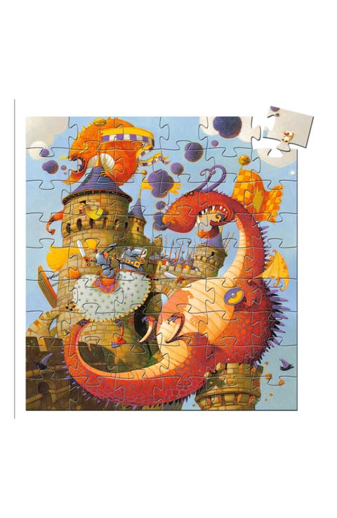 Silhouette Puzzles Vaillant and the Dragon 54-Piece Puzzle