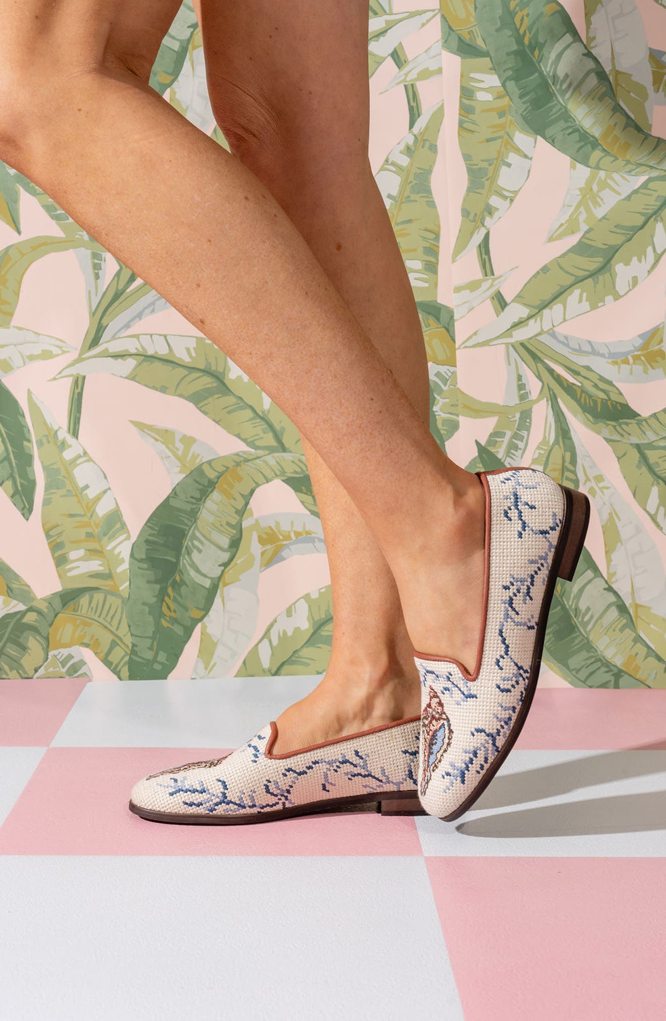 ByPaige Needlepoint Loafer, Alternate, color, Tan