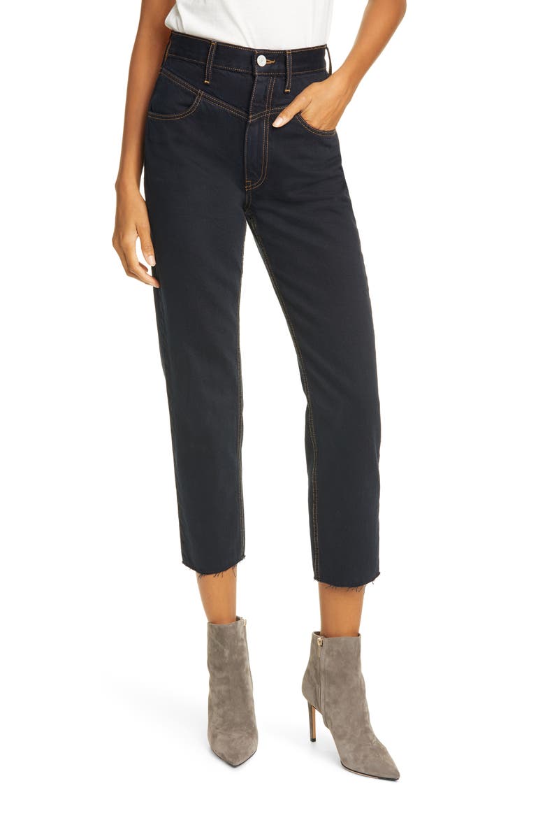 Heidi Ankle Straight Leg Jeans, Main, color, MOODY BLUE