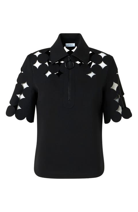 Dot Cutout Top