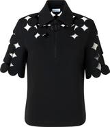 Akris punto Dot Cutout Top