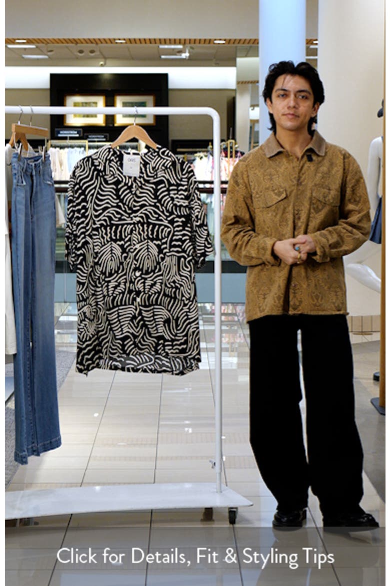 Lorenzo Abstract Botanic Print Viscose Camp Shirt video