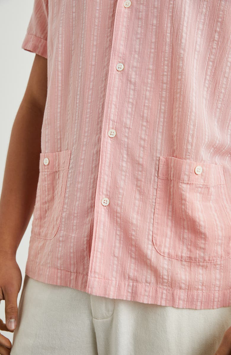 Rails Vice Stripe Short Sleeve Guayabera Shirt, Alternate, color,