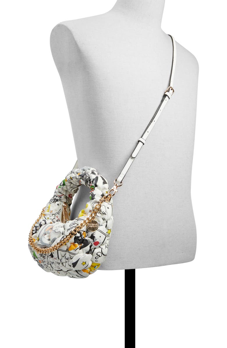 ALDO x Looney Tunes Ruched Faux Leather Top Handle Bag, Alternate, color,