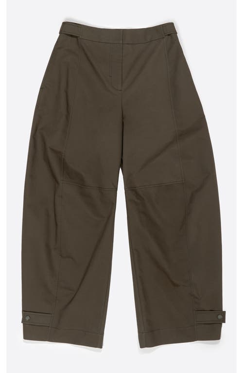 Bimba Y Lola Adjustable Barrel Leg Trousers In Brown