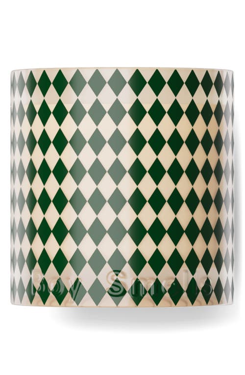 Boy Smells Christmas Tree Candle 