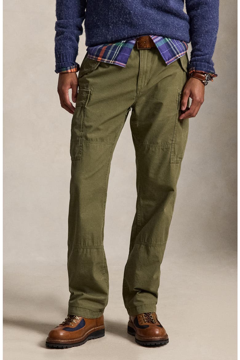 Rustic Canvas Cargo Pants, Alternate, color, GREEN
