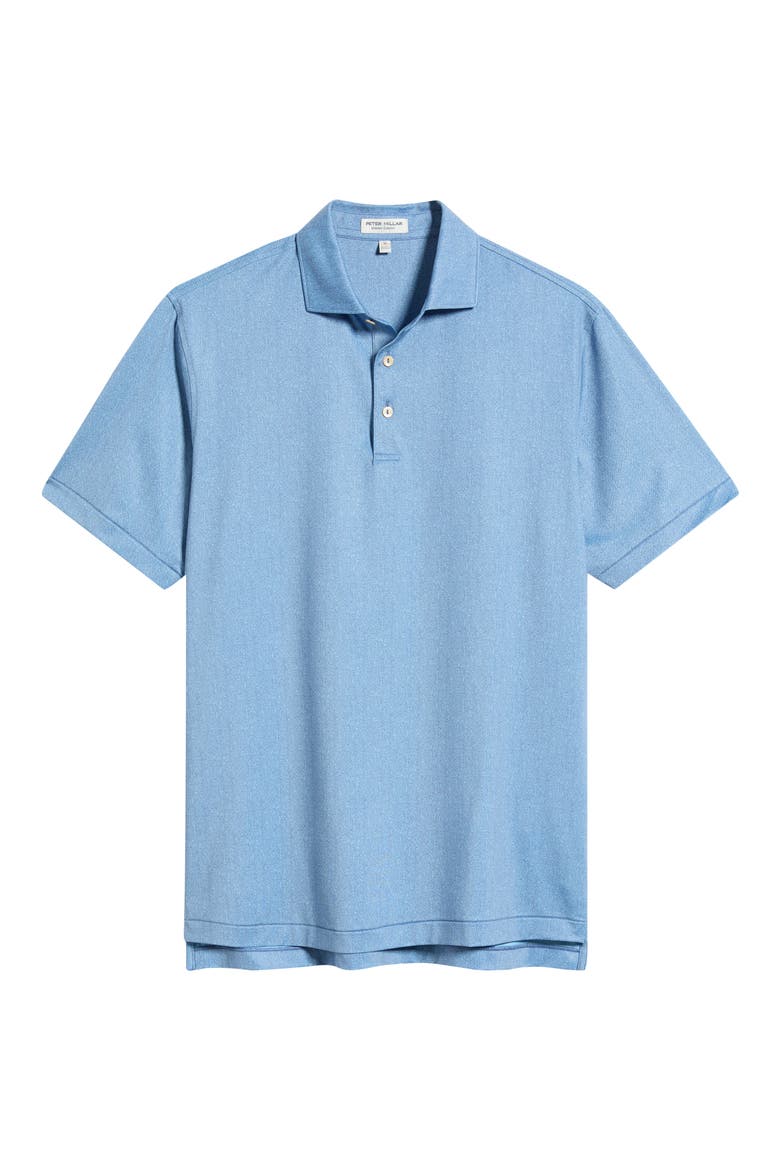 Herringbone Summer Comfort Performance Jersey Polo, Alternate, color, BALI BLUE