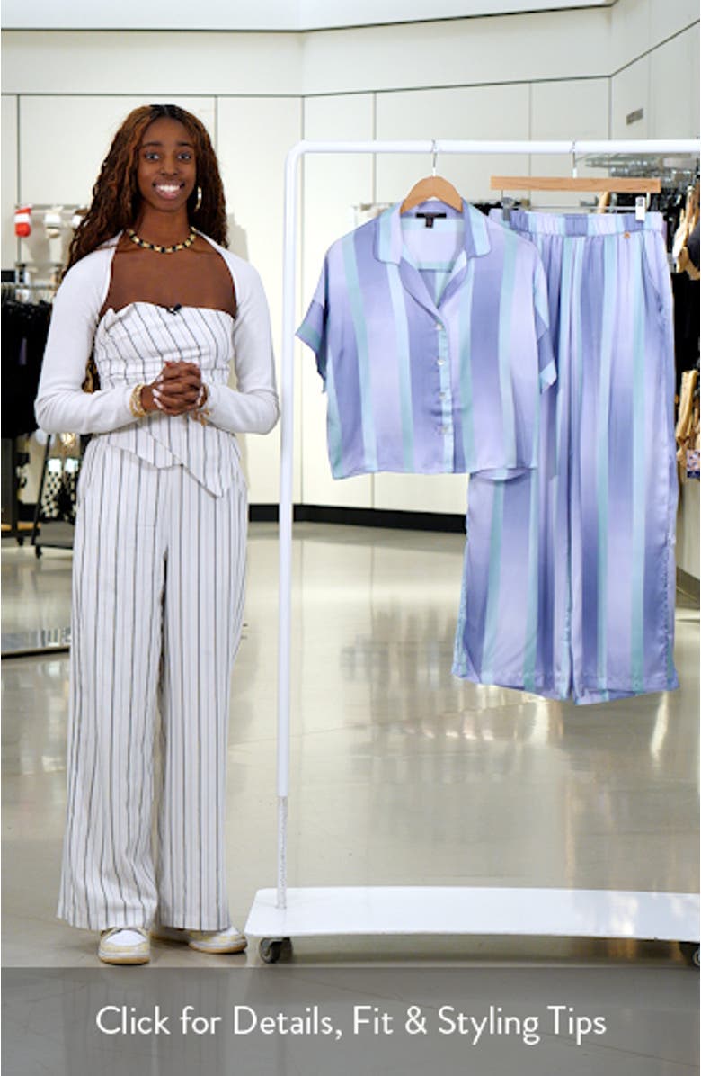 Stripe Satin Pajamas