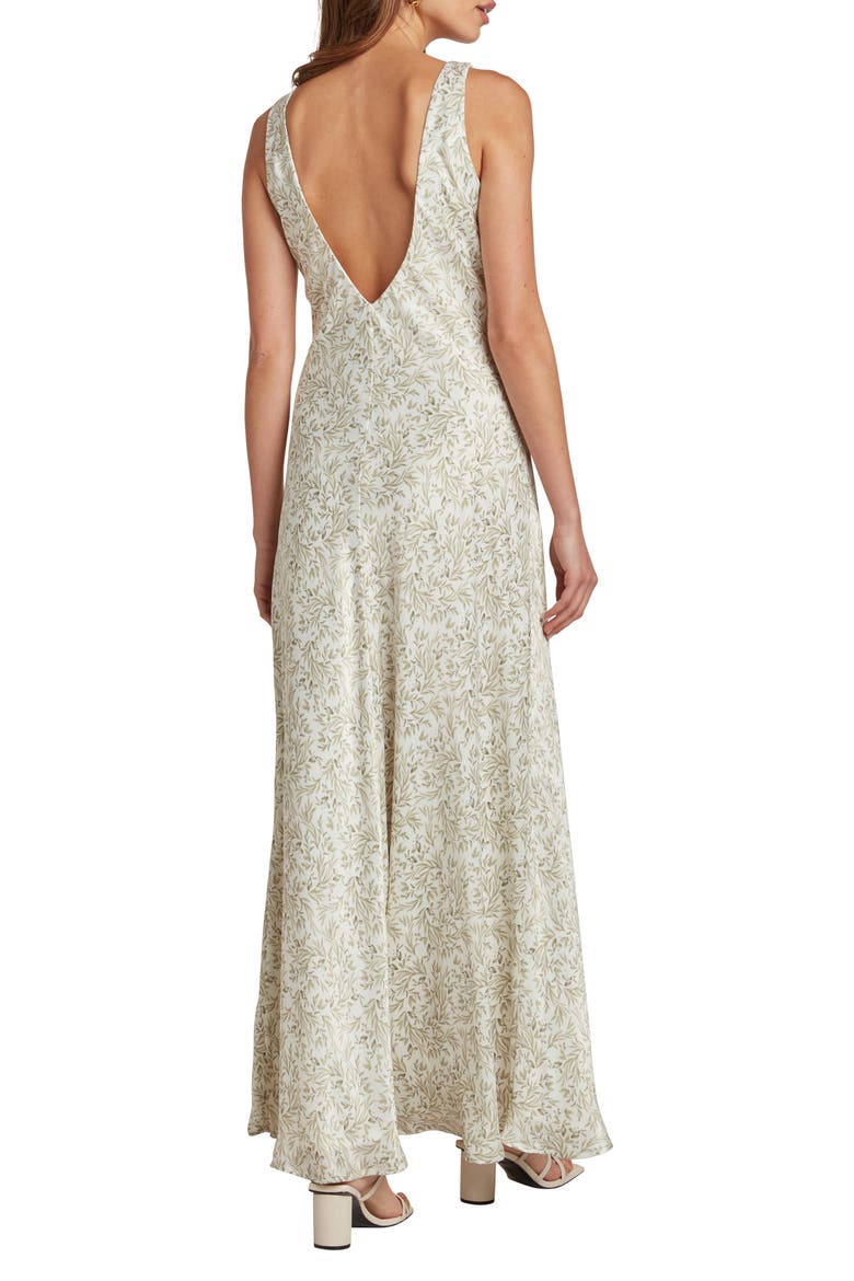 Elle Sleeveless A-Line Gown, Alternate, color, SAGE