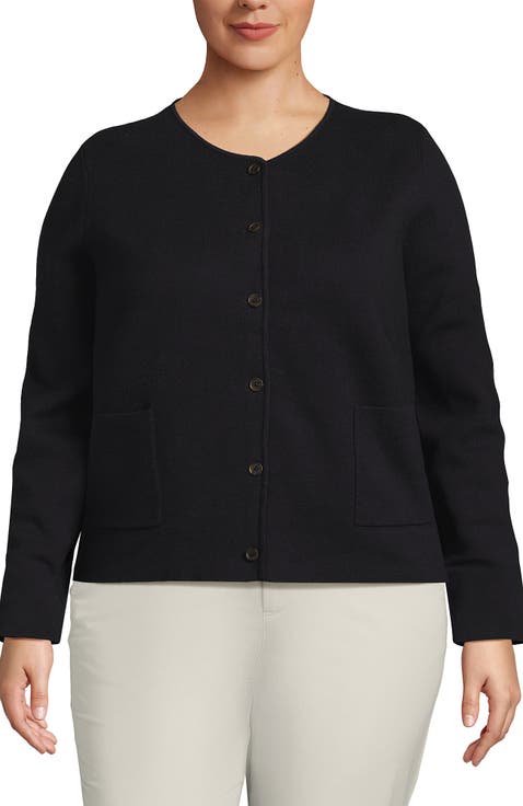 Fine Gauge Cotton Milano Blazer Sweater