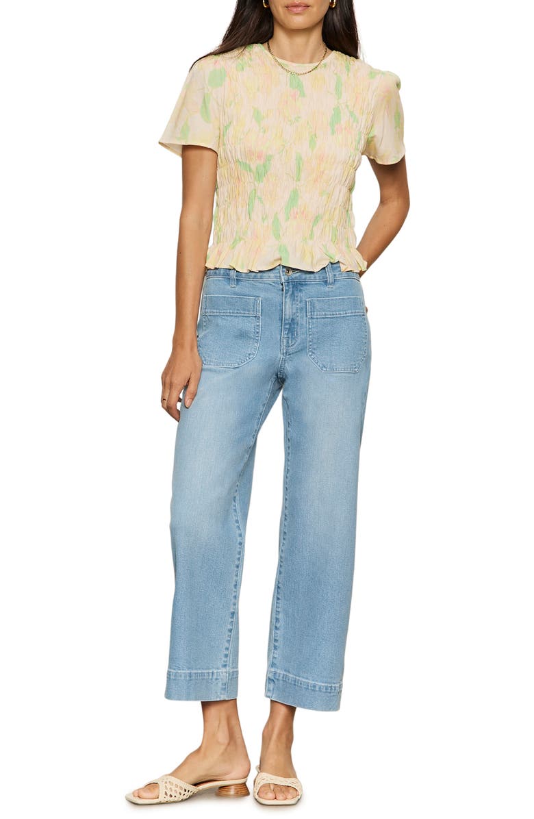 Sanctuary Better Together Smocked Top, Alternate, color, Gentle Lily Yellow