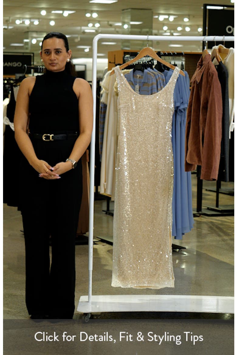 Sequin Sleeveless Maxi Dress video