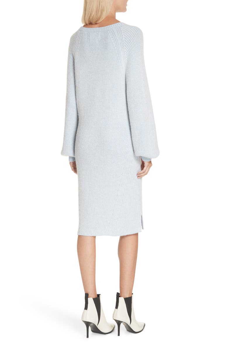 Mallory Baby Alpaca Sweater Dress, Alternate, color, POWDER BLUE