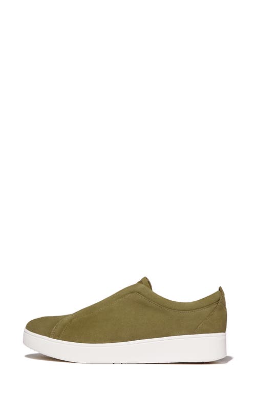 Fitflop Rally Slip-on Sneaker In Khaki Green Mix