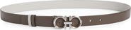 FERRAGAMO Double Gancio Reversible Leather Belt
