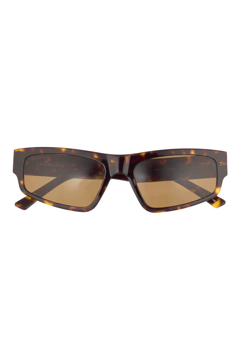 56mm Rectangle Sunglasses, Main, color, HAVANA HAVANA BROWN