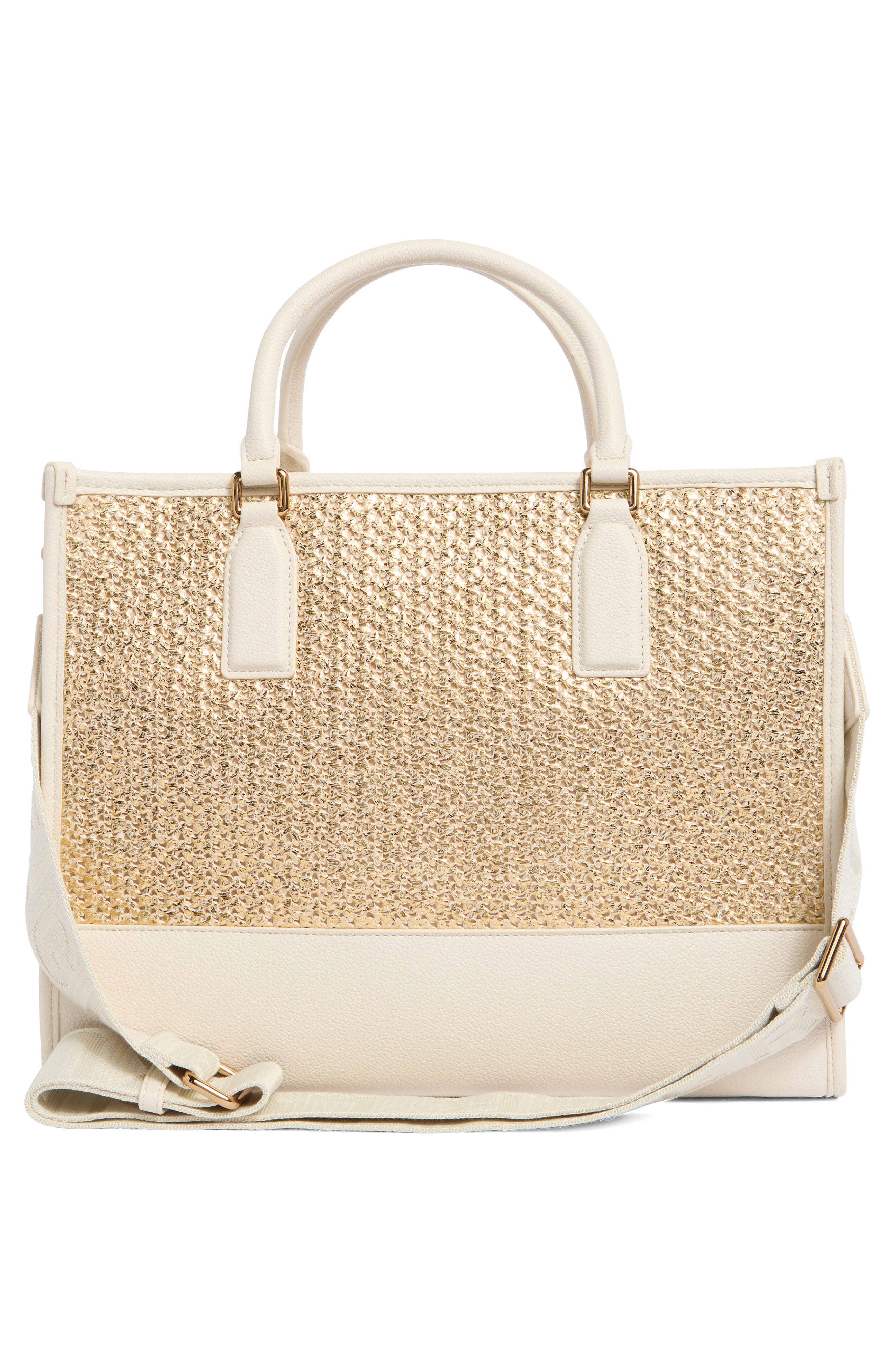 Kurt Geiger London Chiswick Raffia Tote, Alternate, color, Open Yellow