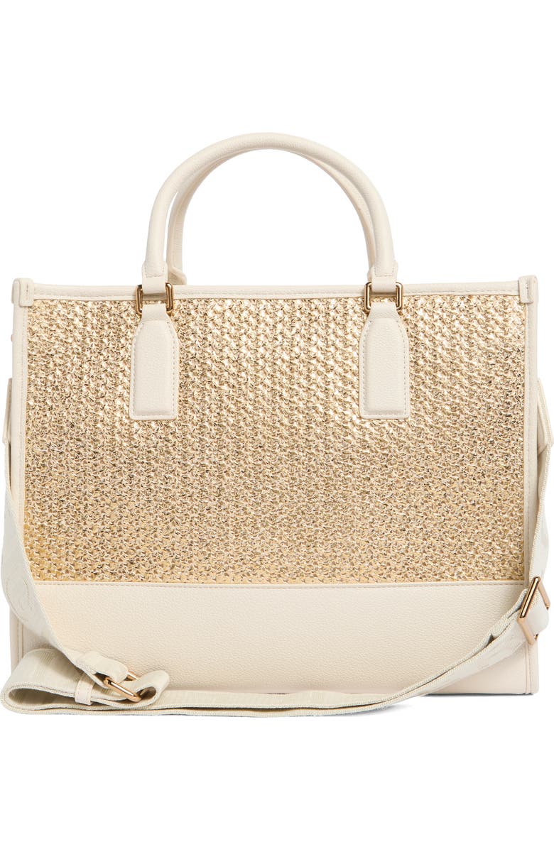 Kurt Geiger London Chiswick Raffia Tote, Alternate, color, Open Yellow