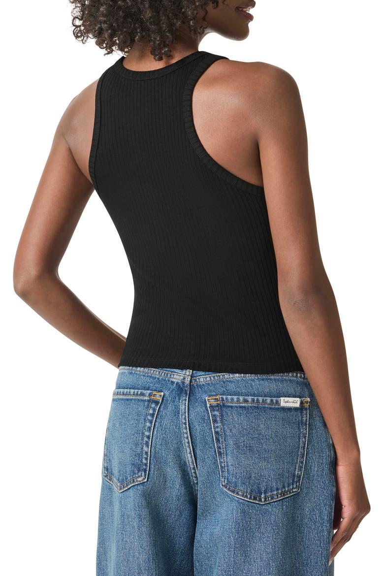Supersoft Rib Tank, Alternate, color, BLACK