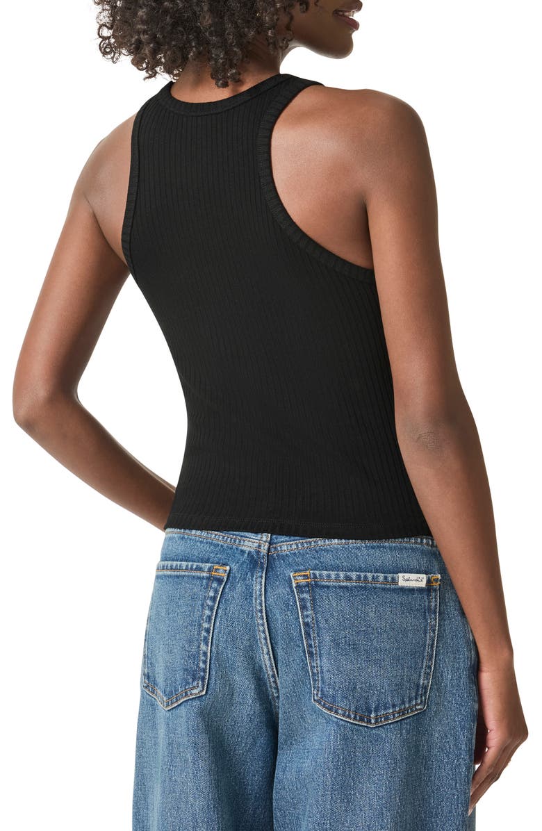 Splendid Supersoft Rib Tank, Alternate, color, Black