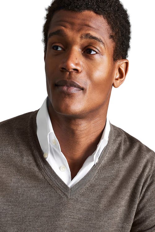 CHARLES TYRWHITT CHARLES TYRWHITT PURE MERINO V NECK SWEATER