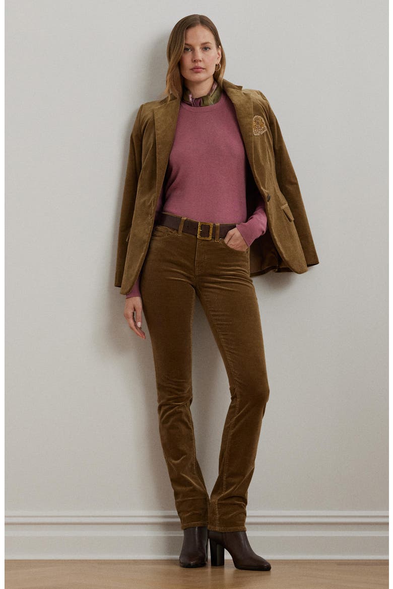 Straight Leg Corduroy Pants, Alternate, color, HONEY TAN