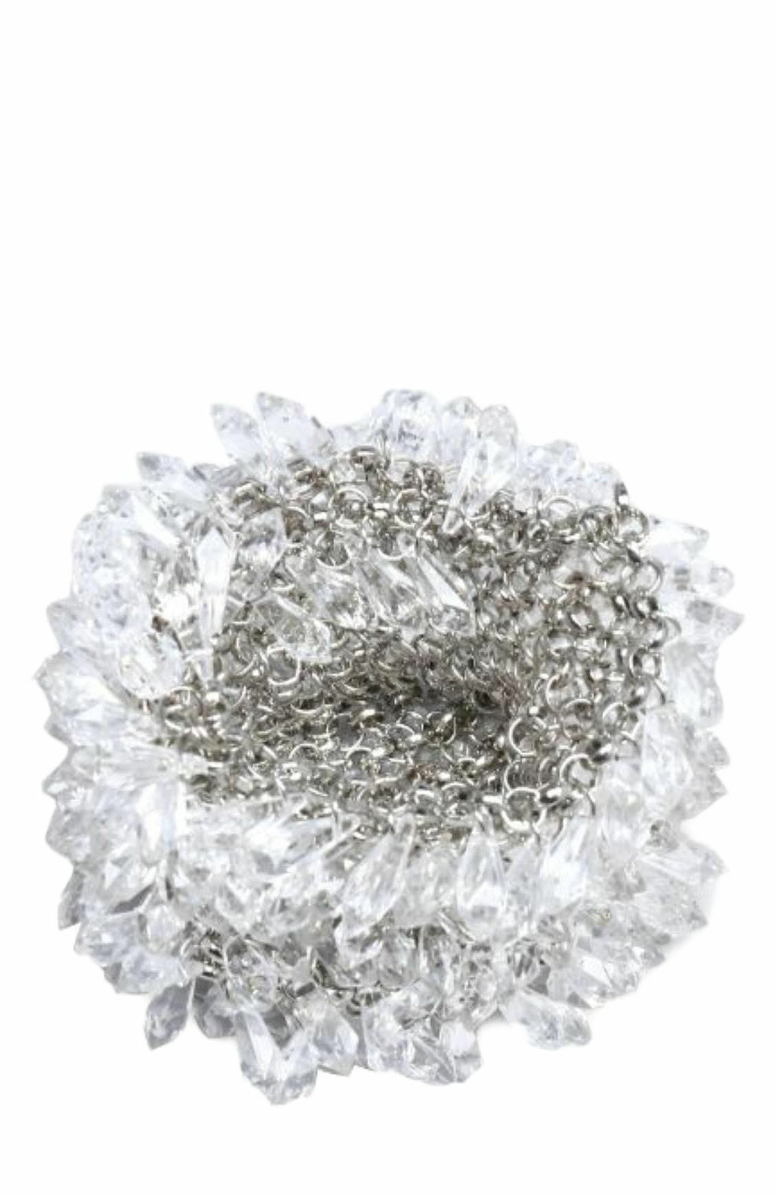 MODA LUXE Mariah Evening Bag, Alternate, color, Silver